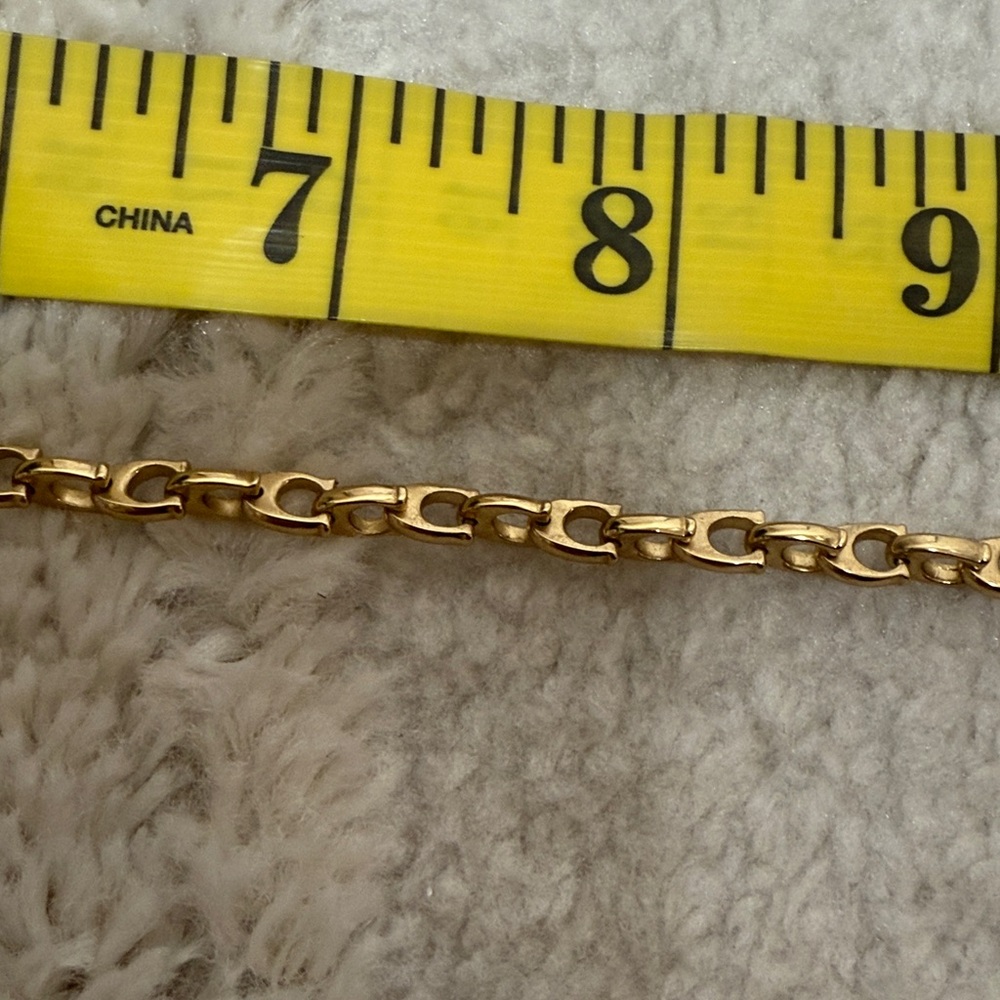 COACH Signature Chain Link Choker Necklace - Picture 10 of 11